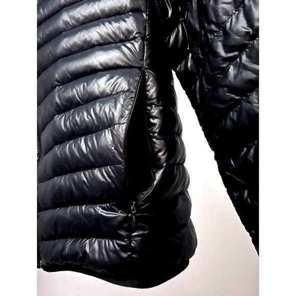 Adidas Varilite Mens Black Duck Down Puffer Zip Up Jacket Medium Pockets Unisex - Picture 10 of 13